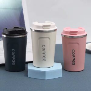 380ml Stainless Steel Insulated Coffee Tumbler with Lid