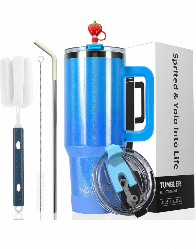 30 oz Stainless Steel Travel tumbler with Handle | Belamore Collection
