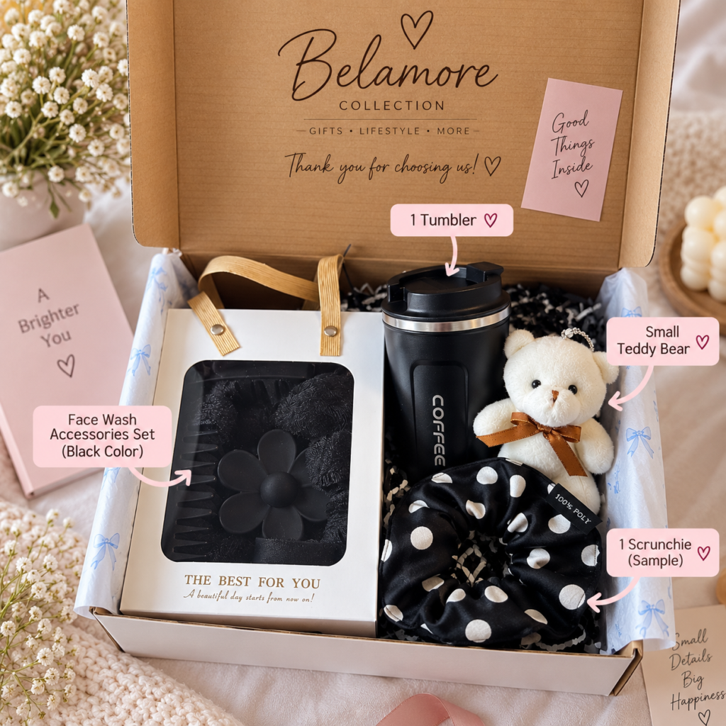 🖤 Belamore Collection – beautiful Gift Box / black Set